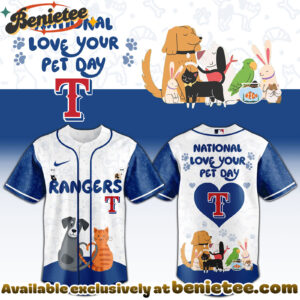 All Team MLB TEX Rangers special National Love Your Pet Day Limited Edition Jersey