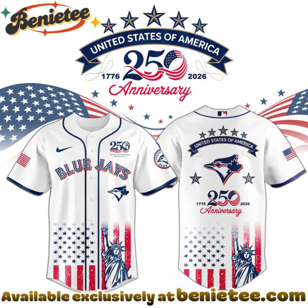 All Team MLB TOR Blue Jays special Americas 250th Anniversary Limited Edition Jersey
