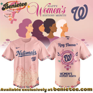 All Team MLB WSH Nationals special Womens History Month Limited Edition Jersey