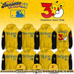 All Team MLB x Pokemon 30th Anniversary 2026 Hoodie, Sweatshirt, Tshirt Limited Edition