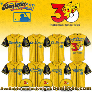 All Team MLB x Pokemon 30th Anniversary 2026 Jersey Limited Edition