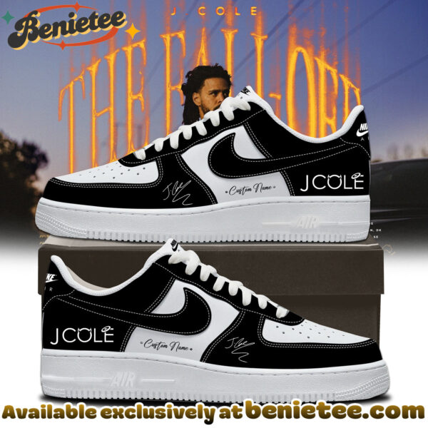 J Cole - The Fall-Off World Tour Signed Shoes Air Force 1 - Ver 2