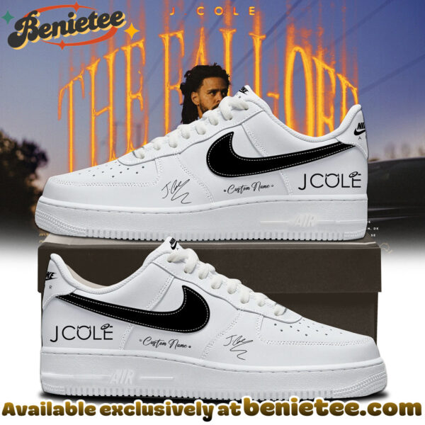 J Cole - The Fall-Off World Tour Signed Shoes Air Force 1
