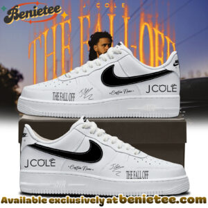 J Cole - The Fall-Off World Tour Signed Shoes Air Force 1 - Ver 3