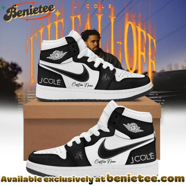 J Cole - The Fall-Off World Tour Signed Shoes Air Jordan 1 - Ver 2
