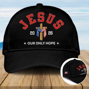 Jesus Our Only Hope Hat, Christ Embroidered/Print Hat, Jesus Cap, Faith Apparel, Gift For Him, Gift For Her