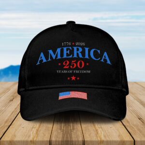 250th Year American Flag Hat, Vintage USA 1776-2026 Commemorative Cap
