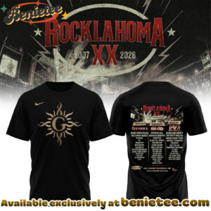 Rocklahoma XX 2026 Anniversary Lineup Shirt - Godsmack Sun Logo Festival Tee Tshirt, Hoodie, Sweatshirt