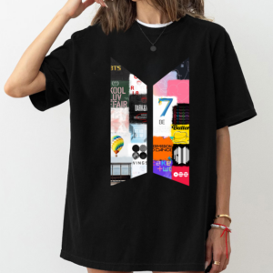 BTS Album Logo Shirt, Bangtan Sonyeondan Full album Tshirt, BTS World Tour Merch, Concert Outfit For Army