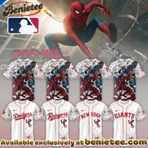 MLB ALL TEAM x Spider Man Vintage Baseball Jersey - Aesthetic Collection
