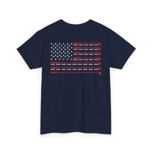 American Flag Golf Shirt, Patriotic USA Golf Tee