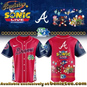 Braves x Sonic Live in Concert Original Jersey - Perfect Fan Gift (Design 2)