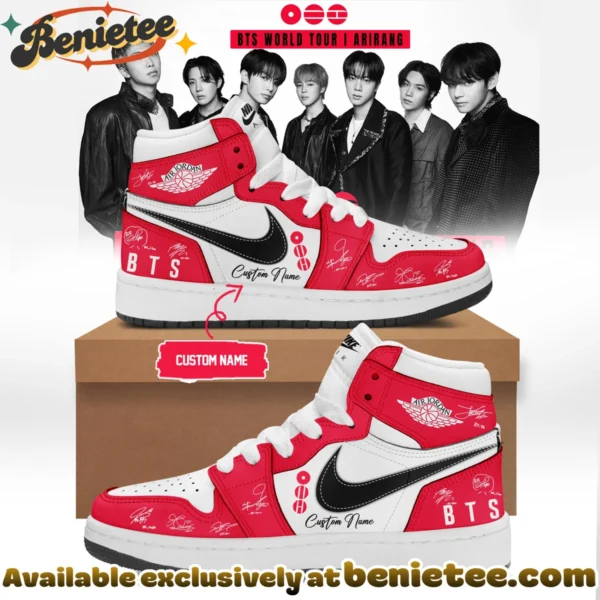 BTS WORLD TOUR ARIRANG Custom Air Force 1 & Jordan 1 Shoes - Part 9