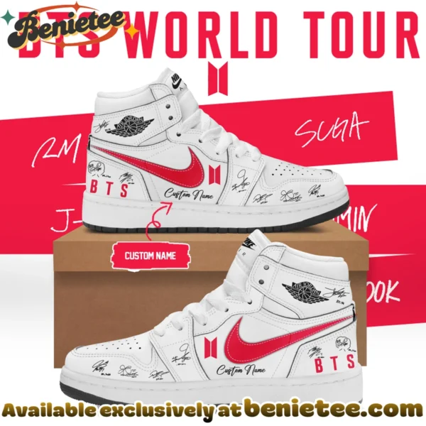 BTS WORLD TOUR ARIRANG Custom Air Force 1 & Jordan 1 Shoes (Release 12)