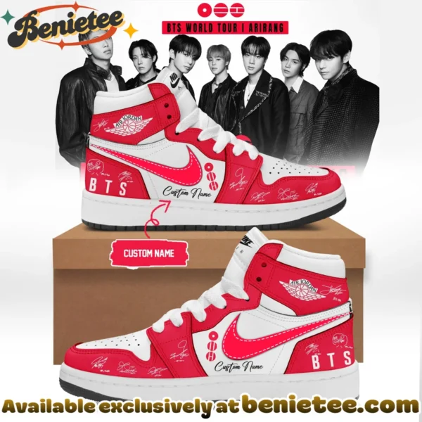 BTS WORLD TOUR ARIRANG Custom Air Force 1 & Jordan 1 Shoes [Drop 18]