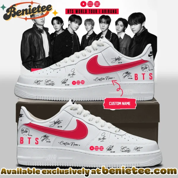 BTS WORLD TOUR ARIRANG Custom Air Force 1 & Jordan 1 Shoes - Variant 23