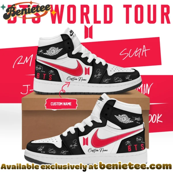 BTS WORLD TOUR ARIRANG Custom Air Force 1 & Jordan 1 Shoes (Style 28)