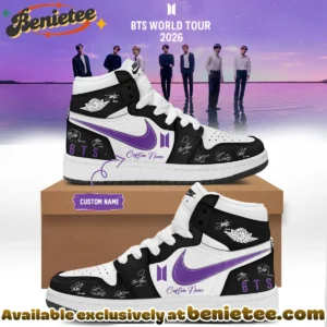 BTS WORLD TOUR ARIRANG Custom Air Force 1 & Jordan 1 Shoes - Series 34