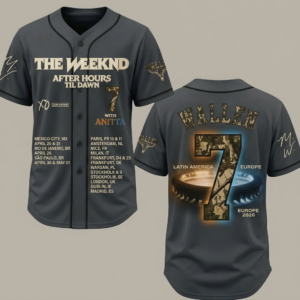 The Weeknd Tour 2026 Baseball Jersey
