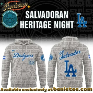 Retro LA Dodgers El Salvadoran Heritage Night Hoodie Gift - Urban Fashion [Drop 2]