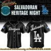 Authentic LA Dodgers El Salvadoran Heritage Night Jersey (Style 1)