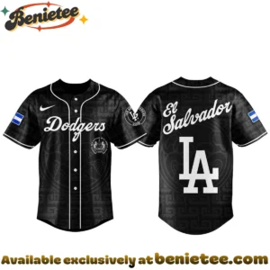 Authentic LA Dodgers El Salvadoran Heritage Night Jersey (Style 1)