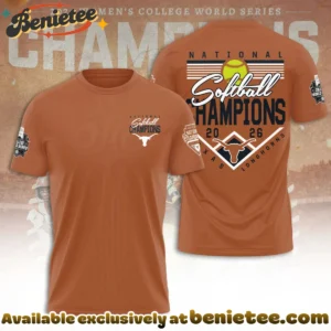 Essential Texas Longhorns NCAA Softball Women's College World Series T-Shirt (Style 35)