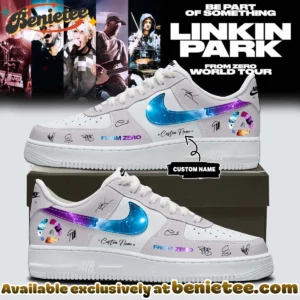 Linkin Park From Zero World Tour Custom Air Force 1 & Jordan 1 Shoes - Part 13