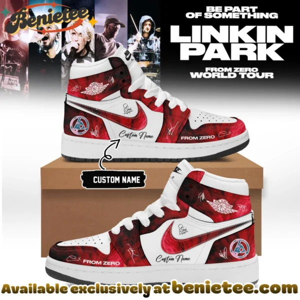 Linkin Park From Zero World Tour Custom Air Force 1 & Jordan 1 Shoes - Part 38