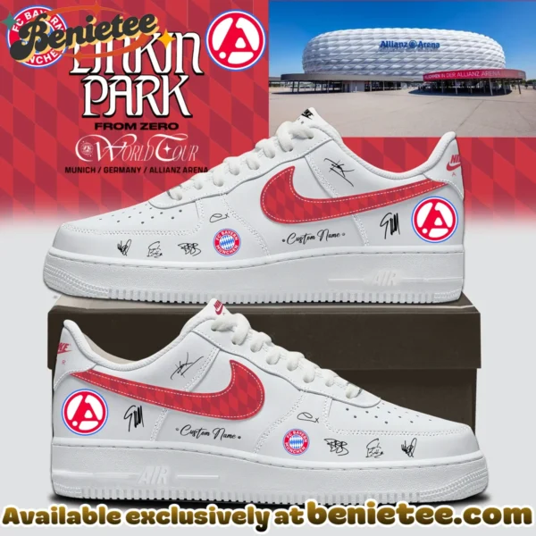 Linkin Park x FC Bayern München Custom Air Force 1 & Jordan 1 Shoes (Design 7)