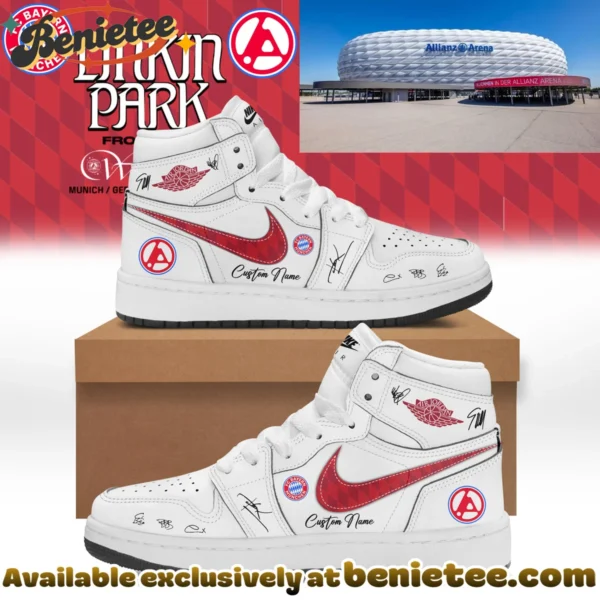 Linkin Park x FC Bayern München Custom Air Force 1 & Jordan 1 Shoes - Variant 8