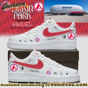 Linkin Park x FC Bayern München Custom Air Force 1 & Jordan 1 Shoes (Design 7)