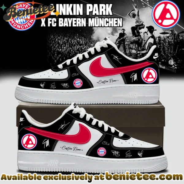 Linkin Park x FC Bayern München Custom Air Force 1 & Jordan 1 Shoes [Drop 9]