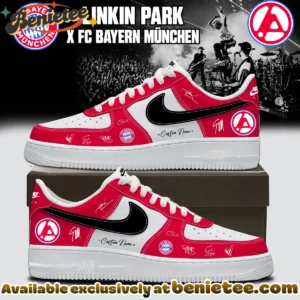Linkin Park x FC Bayern München Custom Air Force 1 & Jordan 1 Shoes (Design 12)
