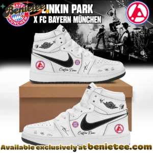 Linkin Park x FC Bayern München Custom Air Force 1 & Jordan 1 Shoes (Design 17)
