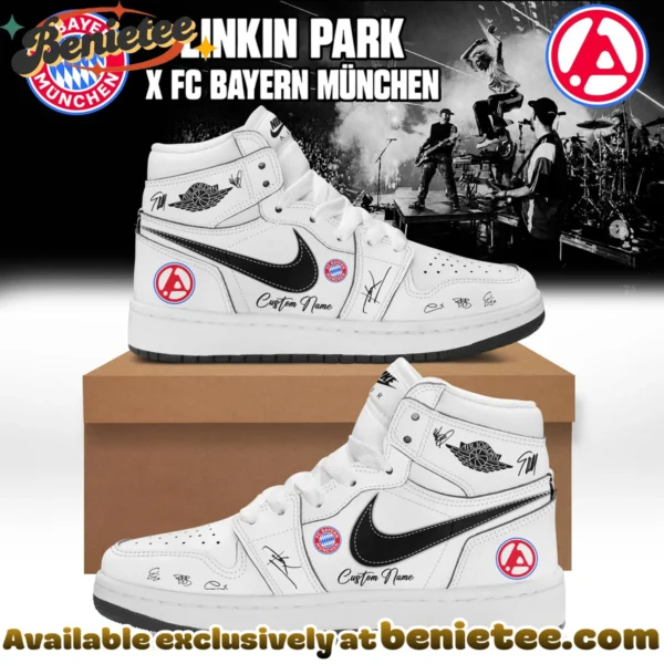 Linkin Park x FC Bayern München Custom Air Force 1 & Jordan 1 Shoes (Design 17)