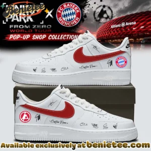 Linkin Park x FC Bayern München Custom Air Force 1 & Jordan 1 Shoes (Design 19)