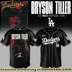 Vintage MLB All Team x Bryson Tiller The Neo Trapsoul Tour Jersey Gift | Exclusive Fan Gear - Part 2