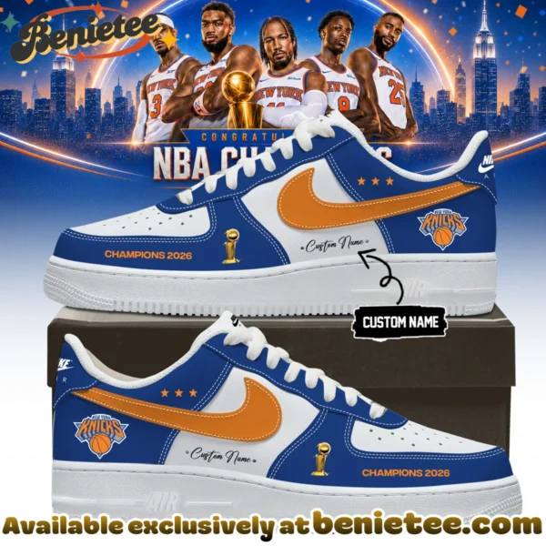 New York Knicks Custom Air Force 1 & Jordan 1 Shoes (Design 16)