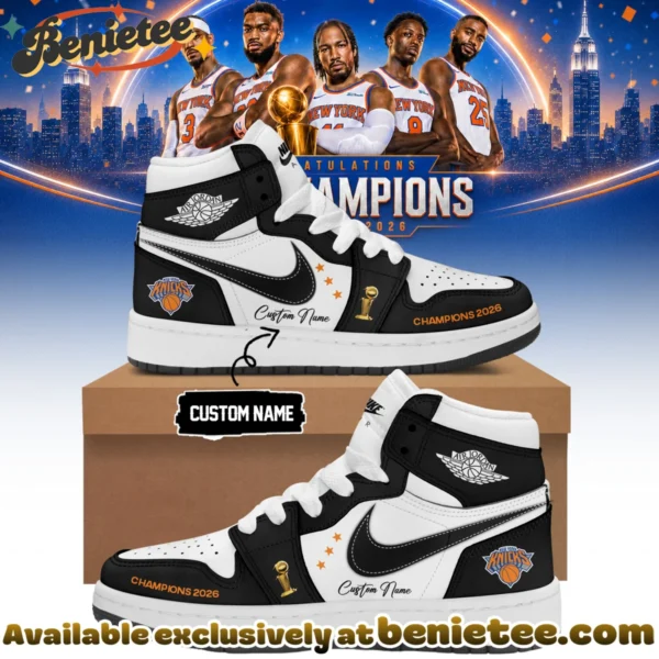 New York Knicks Custom Air Force 1 & Jordan 1 Shoes (Design 18)