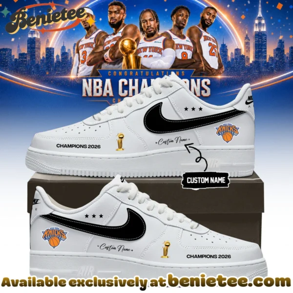 New York Knicks Custom Air Force 1 & Jordan 1 Shoes (Design 12)