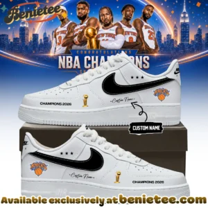 New York Knicks Custom Air Force 1 & Jordan 1 Shoes (Design 12)