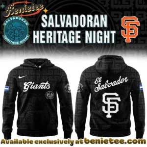 Essential SF Giants El Salvadoran Heritage Night Hoodie (Design 1)
