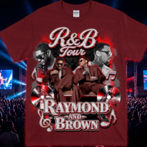 Chris Brown Tour R&B 2026 Red TShirt