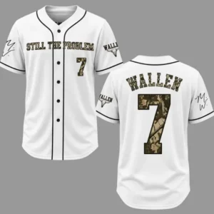 Morgan Wallen Baseball Jersey, Wallen Still The Problem Tour 2026 Baseball Jerse