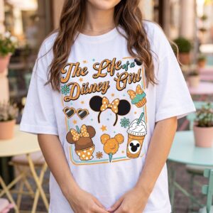 The Life Of A Disney Girl Shirt, Fall Mickey Graphic Vacation Tee