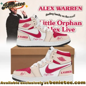 Alex Warren Little Orphan Alex Tour Custom Air Force 1 & Jordan 1 Shoes - Series 1