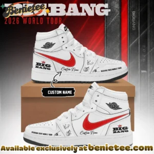 BIGBANG WORLD TOUR Custom Air Force 1 & Jordan 1 Shoes (Design 24)