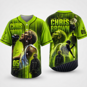 Neon Color Jersey | CHRIS Brown 2026 Tour | Baseball Jersey