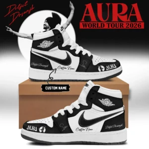Diljit Dosanjh AURA World Tour Signature Custom Air Force 1 & Jordan 1 Shoes [Batch 6]